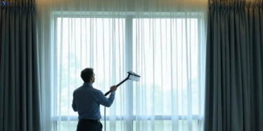 Commercial drapes cleaning service taigum hotels offices