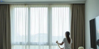 Delicate sheer drape cleaning taigum Matty Curtain Cleaning
